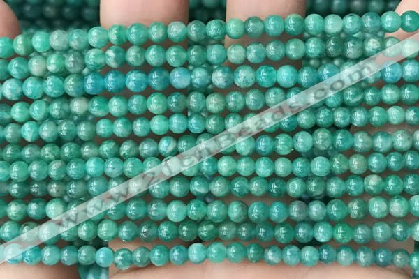 CAM1700 15.5 inches 4mm round Russian amazonite beads