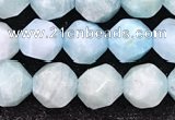 CAM1706 15.5 inches 8mm faceted nuggets amazonite gemstone beads