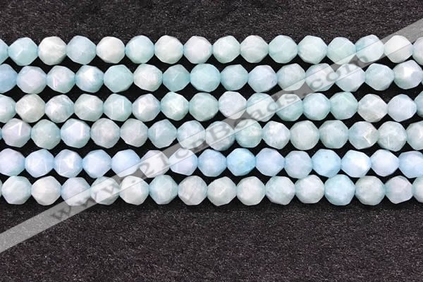 CAM1706 15.5 inches 8mm faceted nuggets amazonite gemstone beads