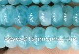 CAM1710 15.5 inches 4*7mm rondelle natural amazonite beads