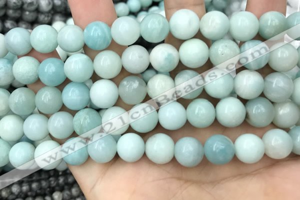 CAM1733 15.5 inches 10mm round amazonite gemstone beads