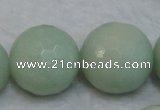 CAM181 15.5 inches 16mm faceted round amazonite gemstone beads