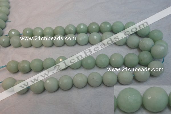 CAM181 15.5 inches 16mm faceted round amazonite gemstone beads