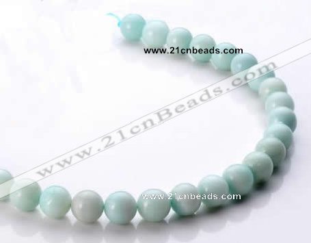 CAM19 15.5 inches 12mm natural amazonite round beads Wholesale