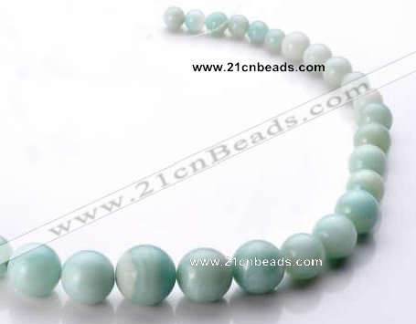 CAM24 17 inches different sizes round natural amazonite beads