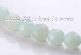 CAM27 faceted round natural amazonite 8mm stone beads Wholesale