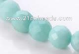 CAM29 natural amazonite faceted round 12mm stone beads Wholesale