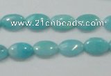 CAM303 15.5 inches 8*12mm oval natural peru amazonite beads wholesale