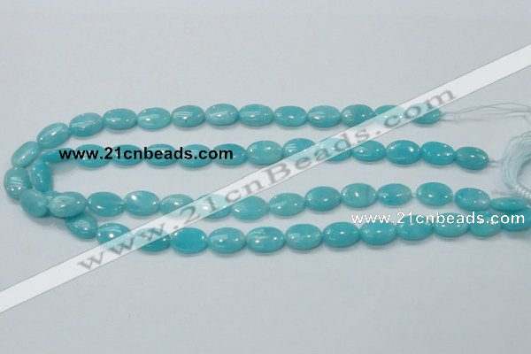 CAM304 15.5 inches 10*14mm oval natural peru amazonite beads wholesale