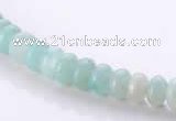 CAM31 4*6mm rondelle natural amazonite gemstone beads Wholesale