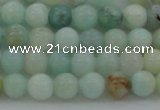 CAM321 15.5 inches 6mm round natural peru amazonite beads