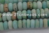 CAM328 15.5 inches 4*8mm rondelle natural peru amazonite beads