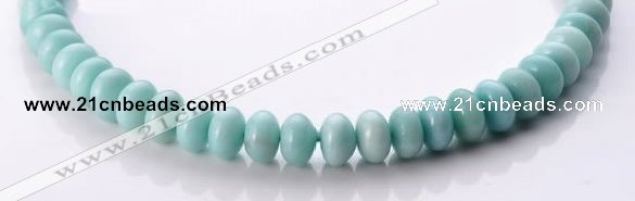 CAM33 rondelle 5*8mm natural amazonite gemstone beads Wholesale