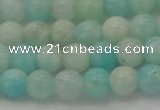 CAM332 15.5 inches 7mm round natural peru amazonite beads