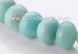 CAM36 10*14mm natural amazonite rondelle beads Wholesale