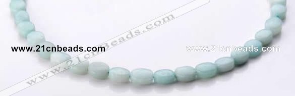 CAM37 5*7mm natural amazonite flat oval gemstone beads Wholesale