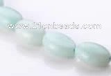 CAM38 flat oval natural amazonite 8*12mm beads Wholesale