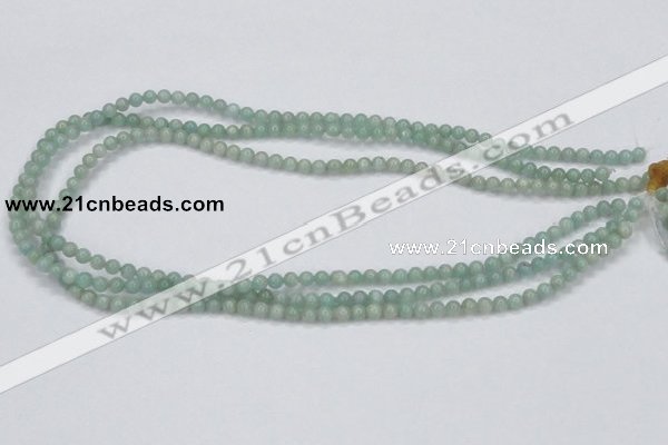 CAM400 15.5 inches 4mm round natural russian amazonite beads wholesale