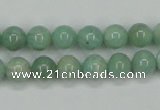 CAM401 15.5 inches 8mm round natural russian amazonite beads wholesale