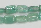 CAM405 15.5 inches 10*14mm rectangle natural russian amazonite beads