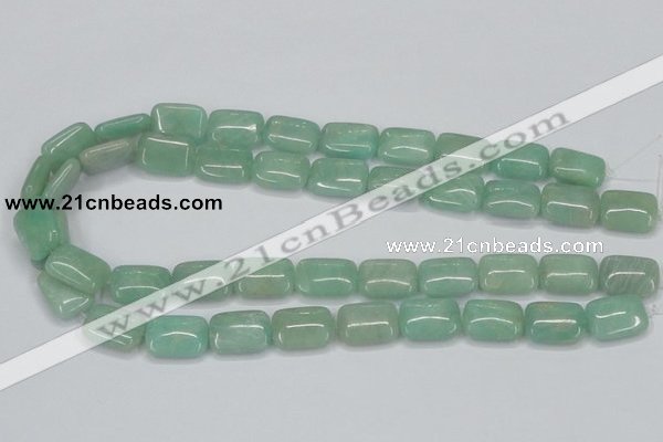 CAM406 15.5 inches 13*18mm rectangle natural russian amazonite beads