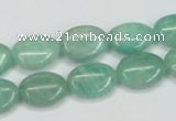 CAM407 15.5 inches 10*14mm oval natural russian amazonite beads