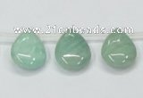 CAM416 15.5 inches 13*18mm flat teardrop natural russian amazonite beads