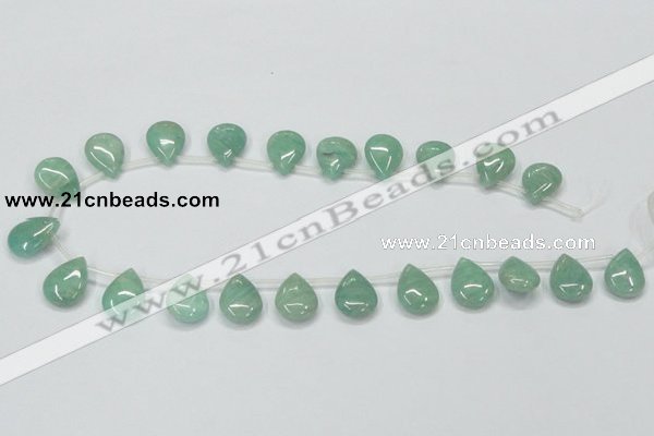CAM416 15.5 inches 13*18mm flat teardrop natural russian amazonite beads