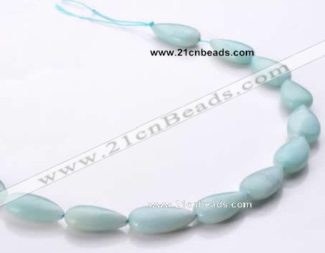 CAM50 flat teardrop natural amazonite 13*22mm beads Wholesale