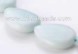 CAM51 natural amazonite 18*25mm flat teardrop beads Wholesale