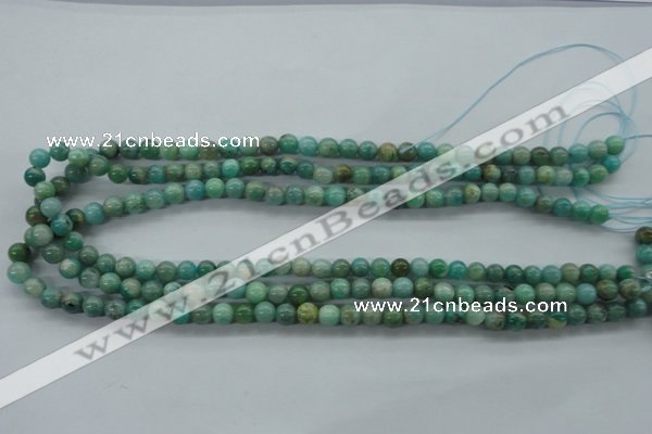 CAM521 15.5 inches 6mm round mexican amazonite gemstone beads