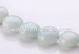 CAM57 10mm coin natural amazonite gemstone beads Wholesale