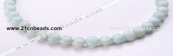 CAM57 10mm coin natural amazonite gemstone beads Wholesale