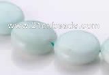 CAM60 coin 16mm natural amazonite gemstone beads Wholesale