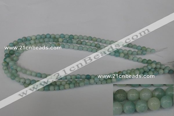 CAM616 15.5 inches 6mm round Chinese amazonite gemstone beads