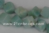CAM617 15.5 inches 6*6mm cube Chinese amazonite gemstone beads