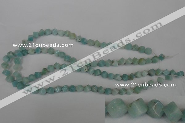 CAM617 15.5 inches 6*6mm cube Chinese amazonite gemstone beads