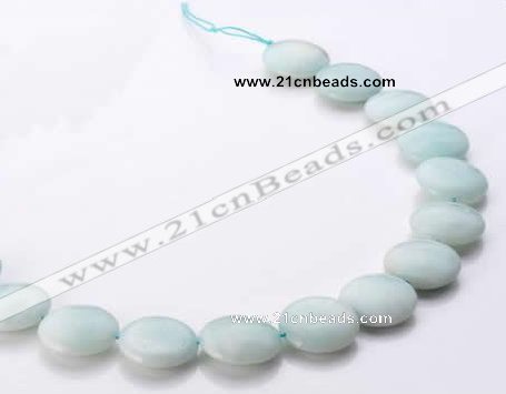 CAM62 natural amazonite 20mm coin gemstone beads Wholesale