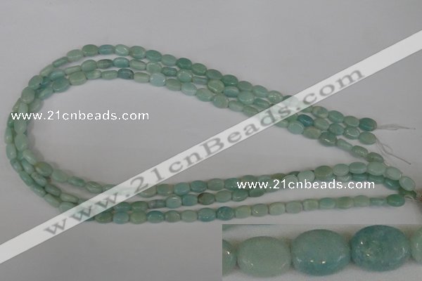 CAM621 15.5 inches 6*8mm oval Chinese amazonite gemstone beads