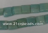 CAM624 15.5 inches 10*10mm square Chinese amazonite gemstone beads