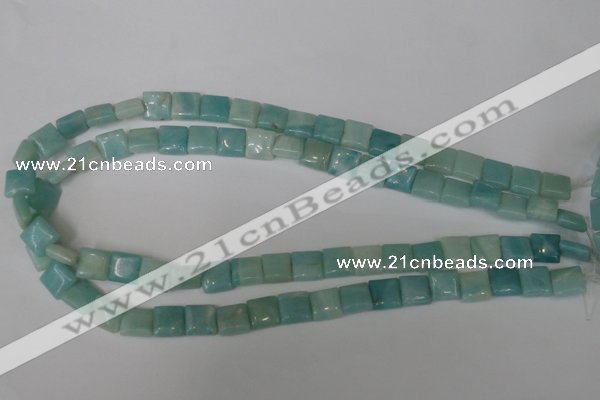 CAM624 15.5 inches 10*10mm square Chinese amazonite gemstone beads