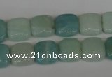 CAM625 15.5 inches 12*12mm square Chinese amazonite gemstone beads