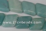 CAM627 15.5 inches 17*17mm diamond Chinese amazonite gemstone beads