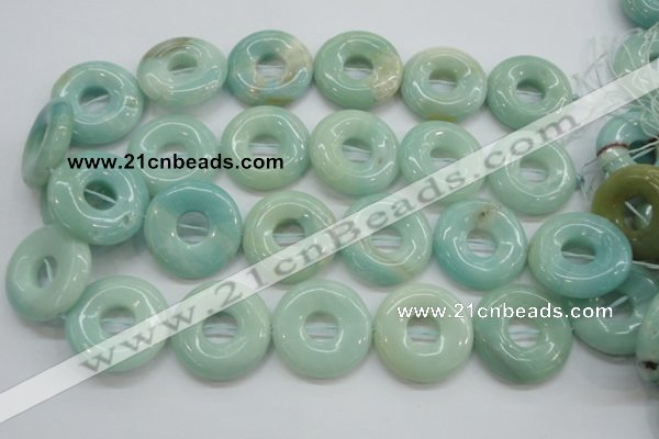 CAM654 15.5 inches 31mm donut amazonite beads wholesale