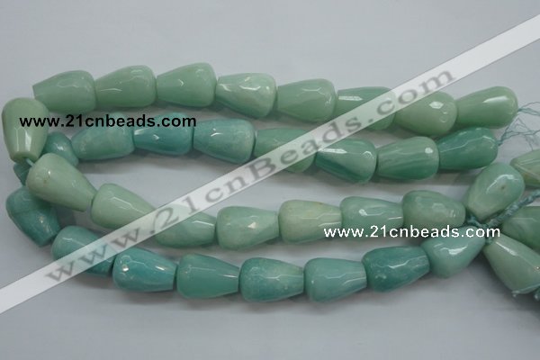 CAM655 15.5 inches 18*25mm faceted teardrop amazonite beads