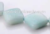 CAM71 6*16*16mm rhombic natural amazonite beads Wholesale