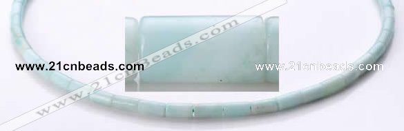 CAM75 4*8mm column natural amazonite gemstone beads wholesale