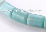 CAM76 13*15mm natural amazonite column gemstone beads Wholesale