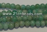 CAM802 15.5 inches 6mm round Brazilian amazonite beads wholesale