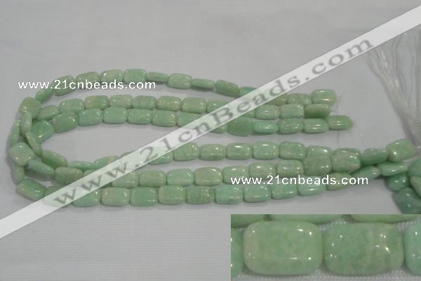 CAM852 15.5 inches 10*14mm rectangle natural Russian amazonite beads